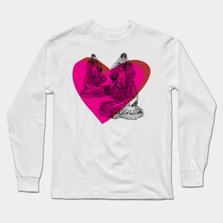 the bride two in love heart Long Sleeve T-Shirt